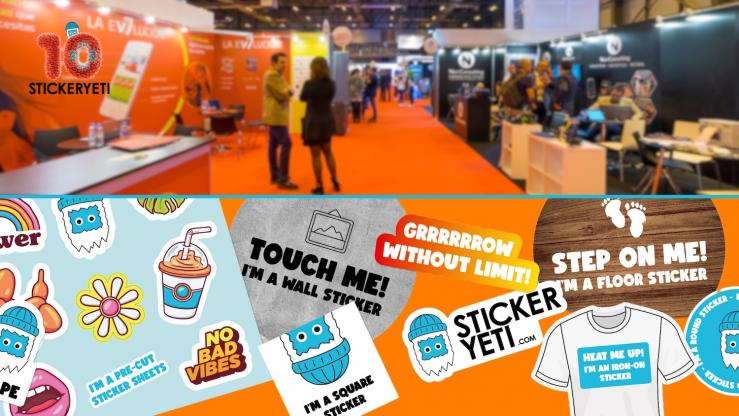 Events, trade fairs and exhibitions: the impact of personalised stickers
